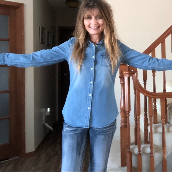 SWS Cotton denim button up shirt - Picture 11 of 12